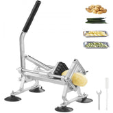 Commercial Vegetable Slicer, 1/2 inch Fruit Slicer, Stainless Steel and Aluminum Alloy Vegetable Cutter Slicer Machine, Manual Slicer with Non-slip Feet, for Radishes, Onions, Potatoes, Lemons